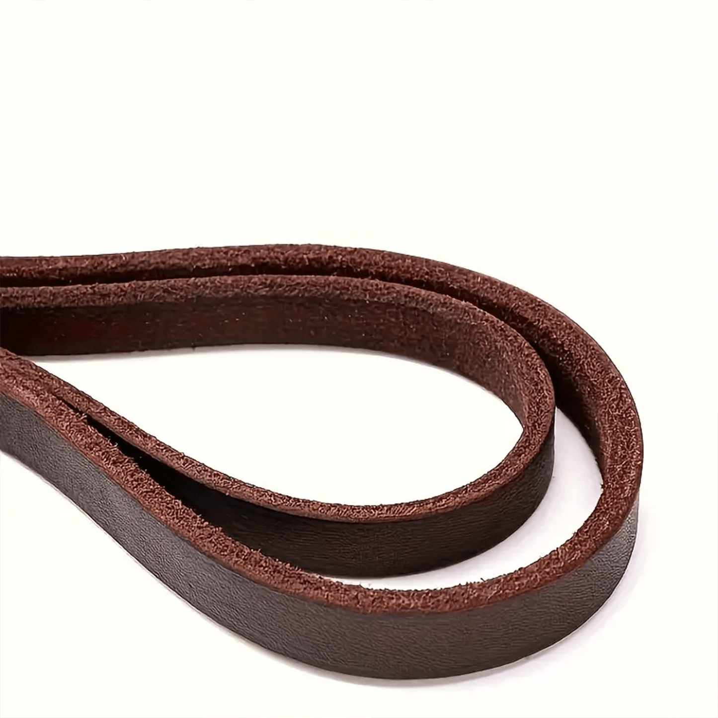 Durable 6ft Leather Dog Leash - Heavy Duty Braided Training Leash for All Dog Sizes