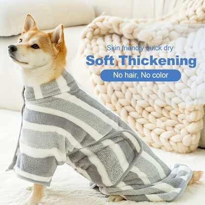 Quick-drying Pet Towel, Available In Two Colors, For Bathing, Swimming, And Beach Outings For Dogs.