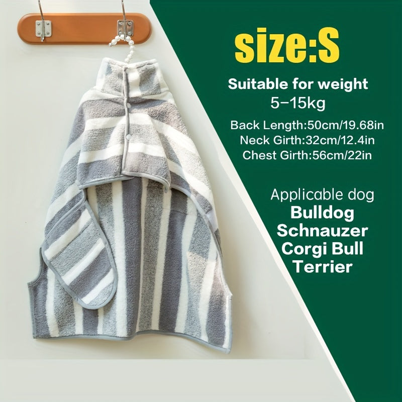 Quick-drying Pet Towel, Available In Two Colors, For Bathing, Swimming, And Beach Outings For Dogs.