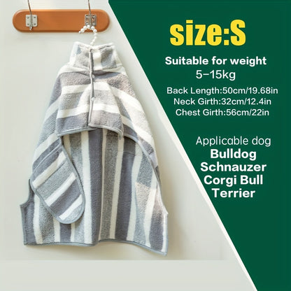 Quick-drying Pet Towel, Available In Two Colors, For Bathing, Swimming, And Beach Outings For Dogs.