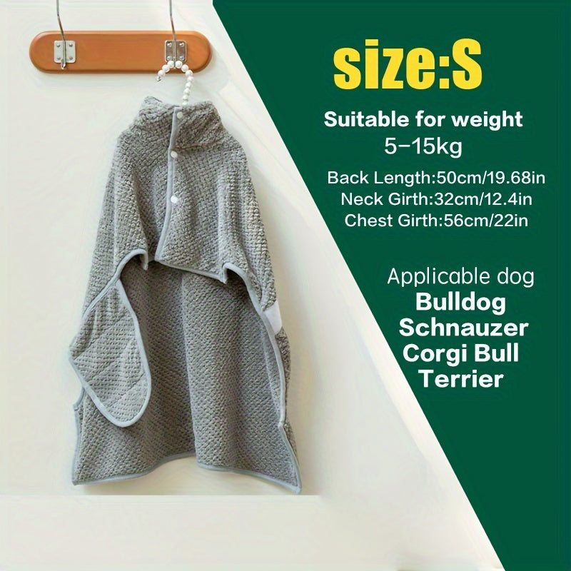 Quick-drying Pet Towel, Available In Two Colors, For Bathing, Swimming, And Beach Outings For Dogs.