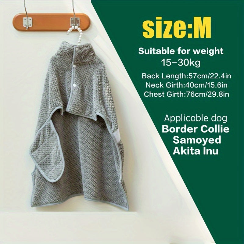 Quick-drying Pet Towel, Available In Two Colors, For Bathing, Swimming, And Beach Outings For Dogs.