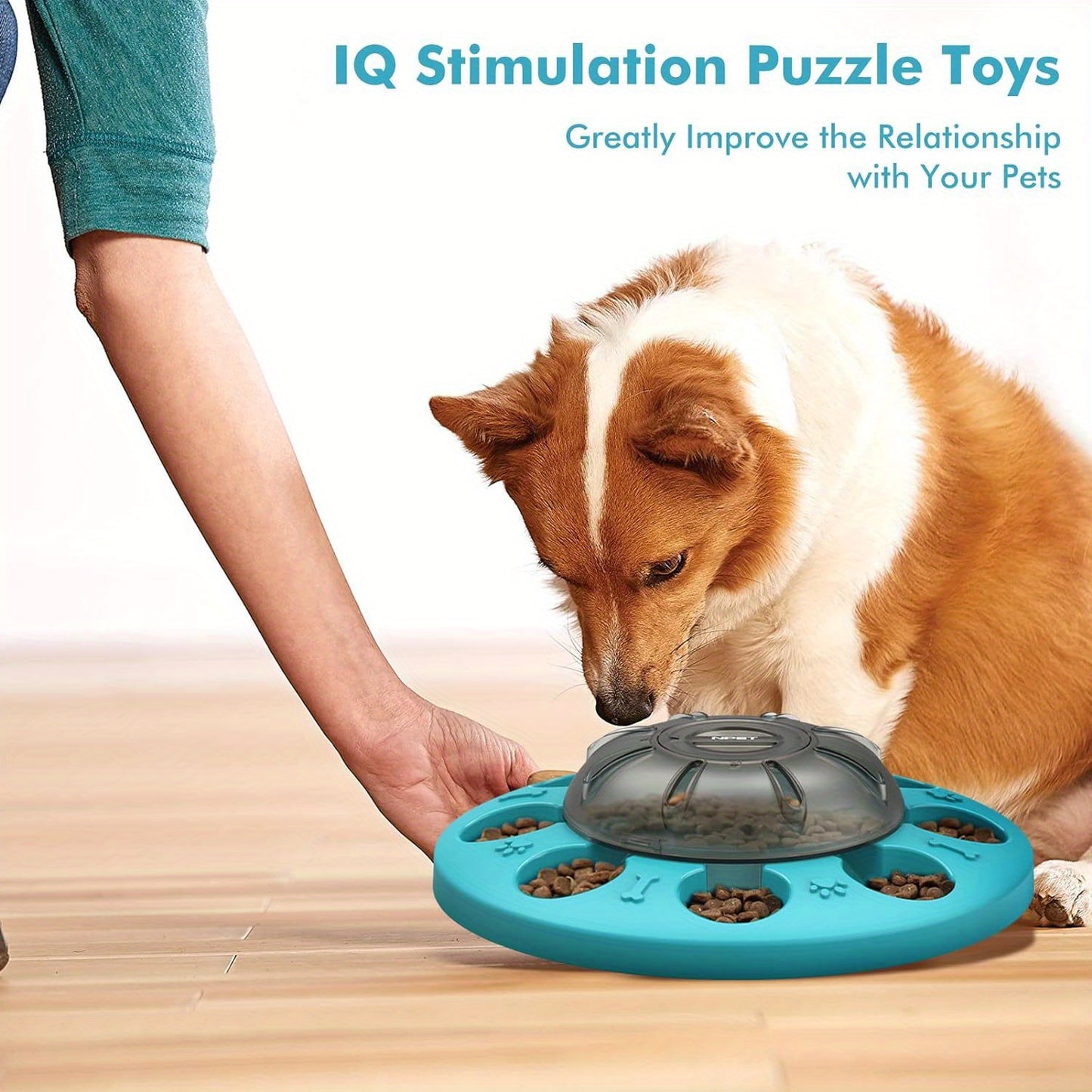 NPET Dog Puzzle Toy, Interactive Dog Toys For Small & Medium Dogs, Level 1