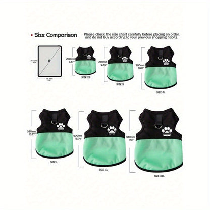 [MESH Pet Vest] 3pcs Summer Mesh Pet Vest - Breathable Clothes with Pull Rings for Small Cats and Dogs