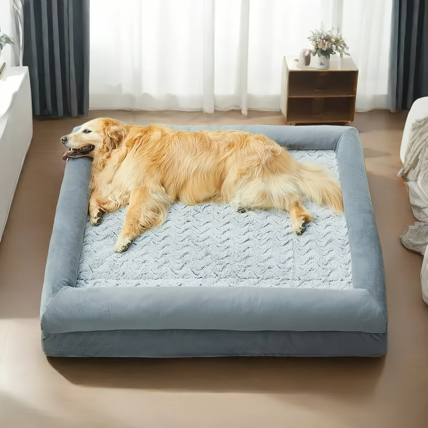 Magnolia Sofa Dog Bed, Removable And Washable Large Dog Bed  Soft Plush Dog Pad Surface, For Large, Medium, Small, Dogs.