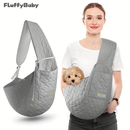 Dog And Cat Sling Carrier, Hands Free Pet Carriers Bag, Padded Adjustable