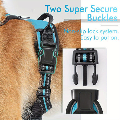 Magnolia 2pcs No Pull Dog Harness for Large Dogs