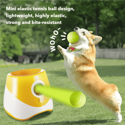 3 Tennis Ball Automatic Dog Ball Launcher - Interactive Pet Toy For Fetch Training And Exercise