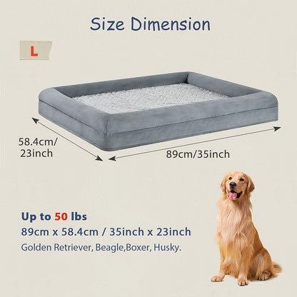 Magnolia Sofa Dog Bed, Removable And Washable Large Dog Bed  Soft Plush Dog Pad Surface, For Large, Medium, Small, Dogs.