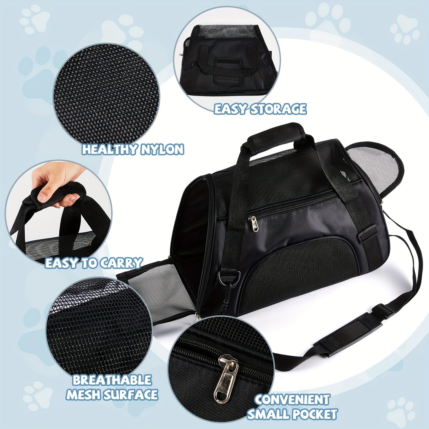 4pcs Cat Carrier Soft Pet Carrier