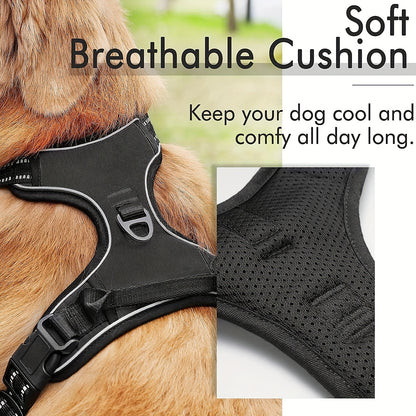 Magnolia 2pcs No Pull Dog Harness for Large Dogs