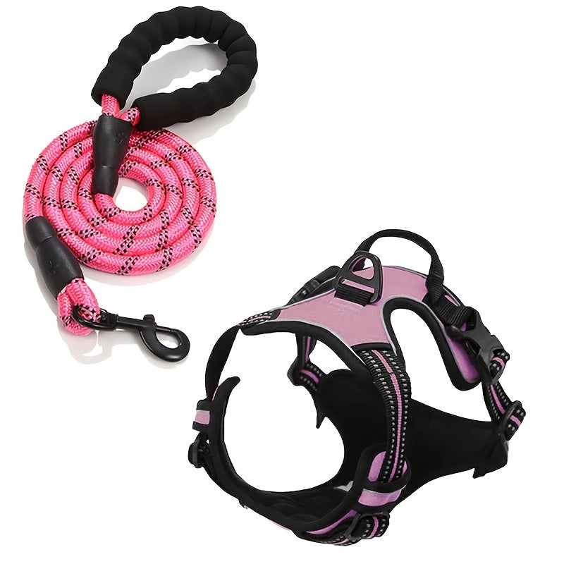 Magnolia 2pcs No Pull Dog Harness for Large Dogs