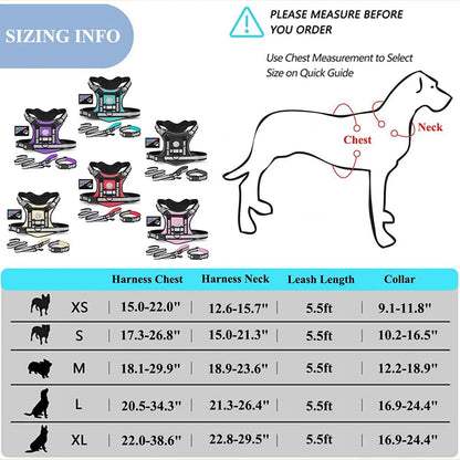 Harness Collar Walking Pet Vest Harness – Suitable for Medium and Large Dogs