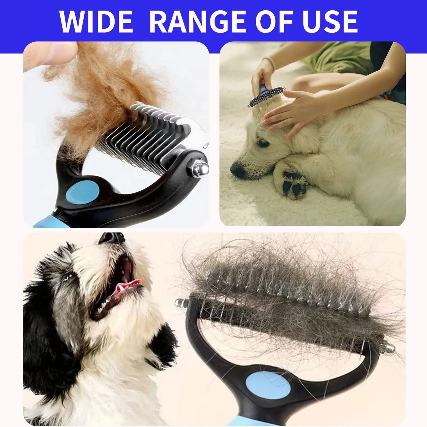 Professional Pet De-shedding Brush