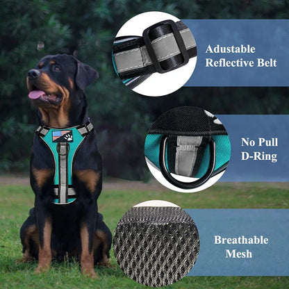 Harness Collar Walking Pet Vest Harness – Suitable for Medium and Large Dogs