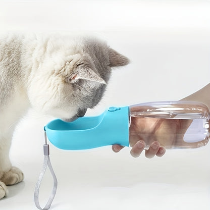 Large Capacity Portable Pet Water Bottle with Food Container