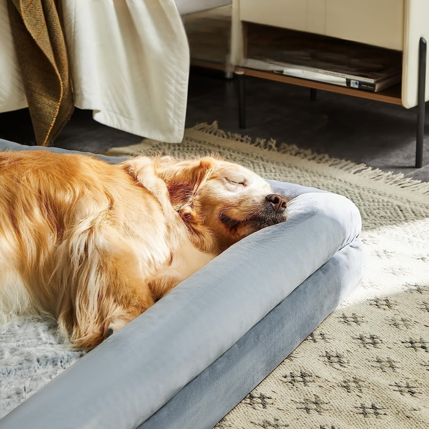 Magnolia Sofa Dog Bed, Removable And Washable Large Dog Bed  Soft Plush Dog Pad Surface, For Large, Medium, Small, Dogs.