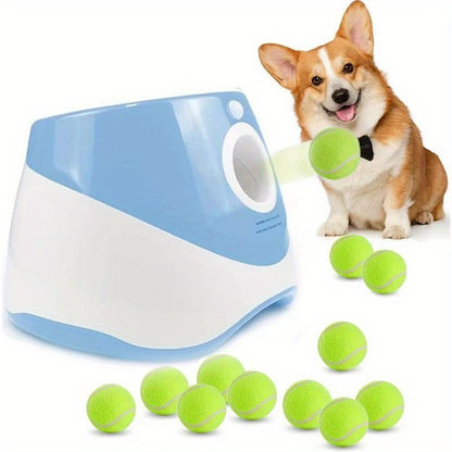 3 Tennis Ball Automatic Dog Ball Launcher - Interactive Pet Toy For Fetch Training And Exercise